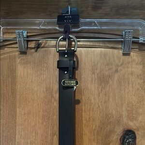 Black Leather Belt by Ava & Viv, NWT, Size 3X